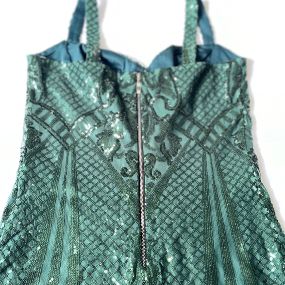 🇺🇦Lace Cocktail dress Dark Green Exclusive - Picture 10 of 11